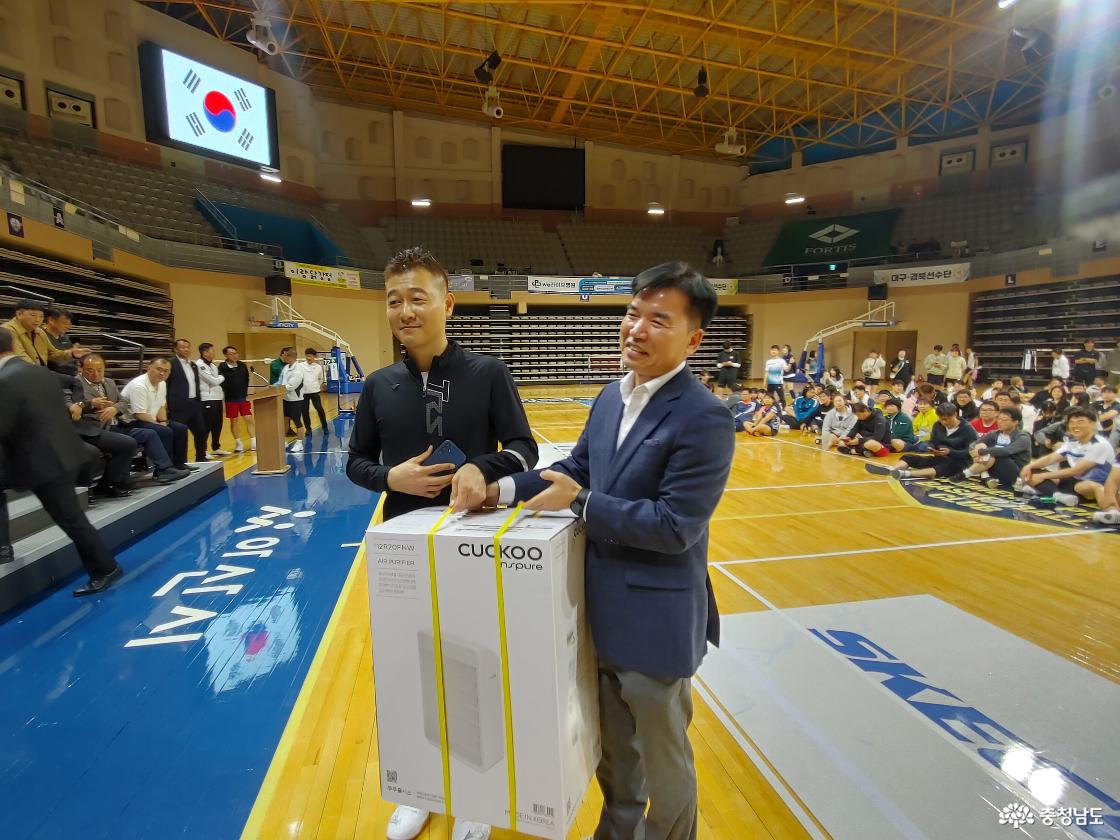 조일호 아산부시장 경품 추첨