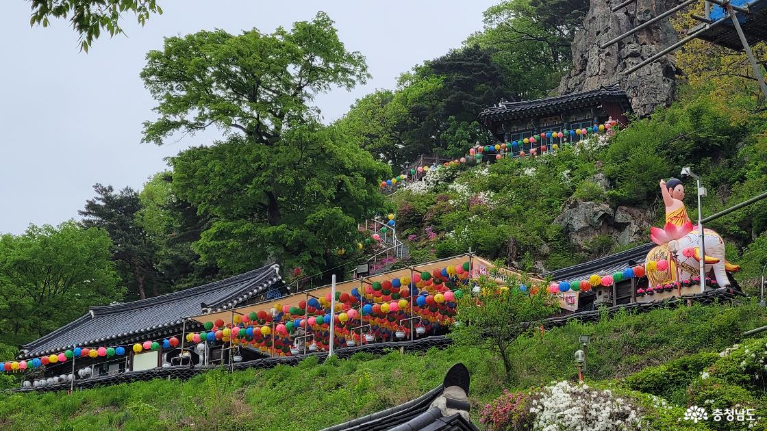 천년고찰 공주 동혈사 원경.