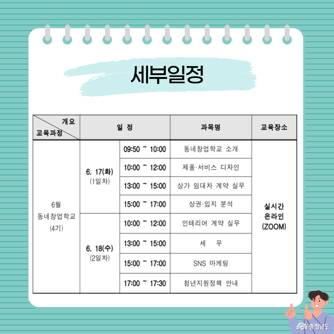 동네창업학교 교육생 모집