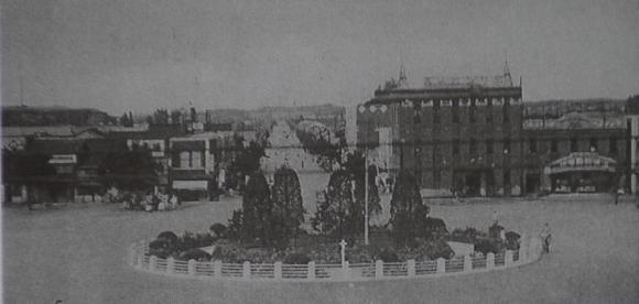 1920년대 말 대전역에서 바라본 대전시가지 모습(사진출처 : 대전 100년사).