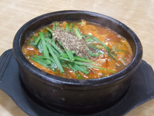 얼큰한 순대 국밥