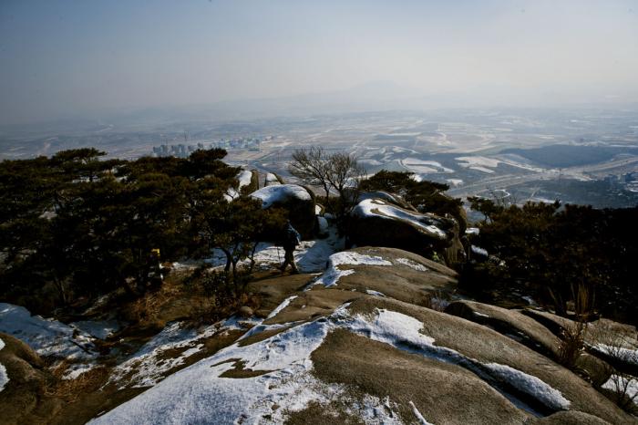 용봉산의 겨울 모습 사진