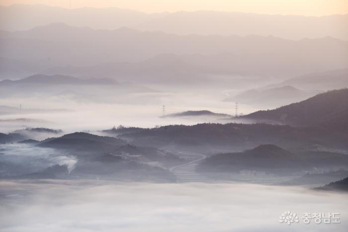 예산봉수산에서바라본아침풍경 8