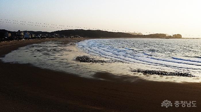 꽃샘바람불어오는만리포해변의석양 6