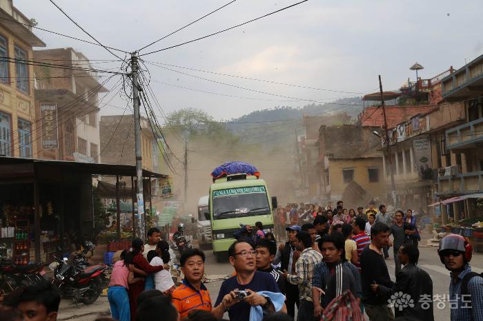 아찔했던 네팔 지진 현장