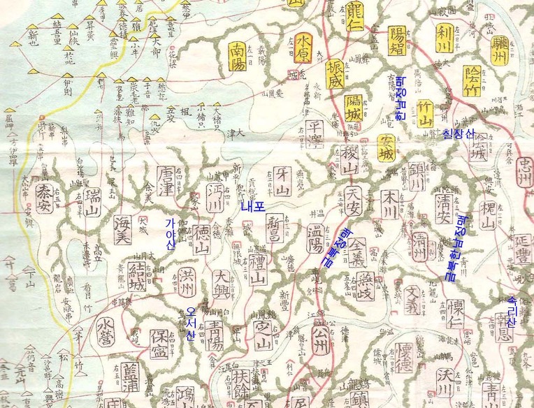 조선시대 내포지역 중심고을은 홍주목(洪州牧)이었다