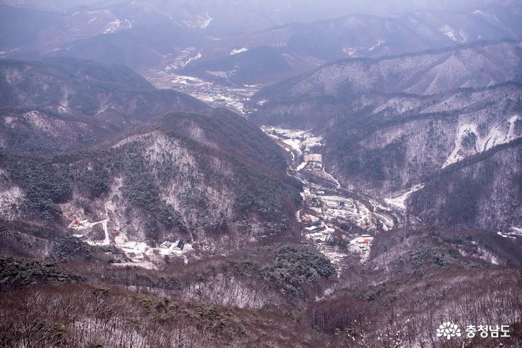 눈오던날 천안 광덕산 풍경 사진