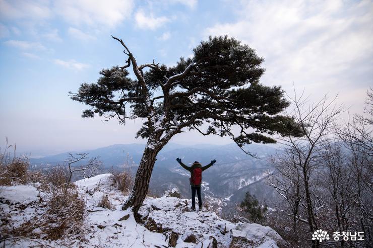 눈오던날 천안 광덕산 풍경 사진