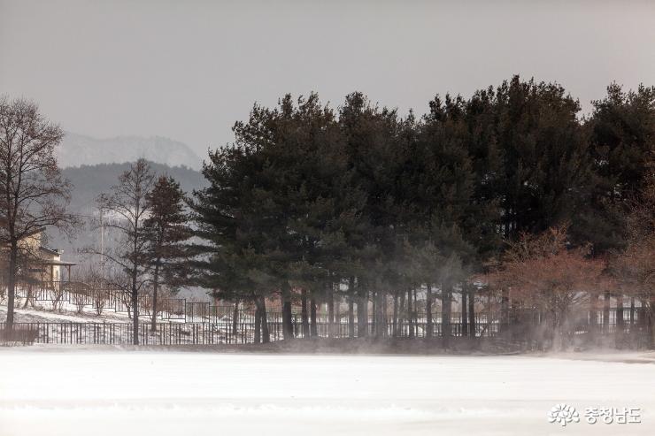 눈덮힌독립기념관의겨울풍경 2