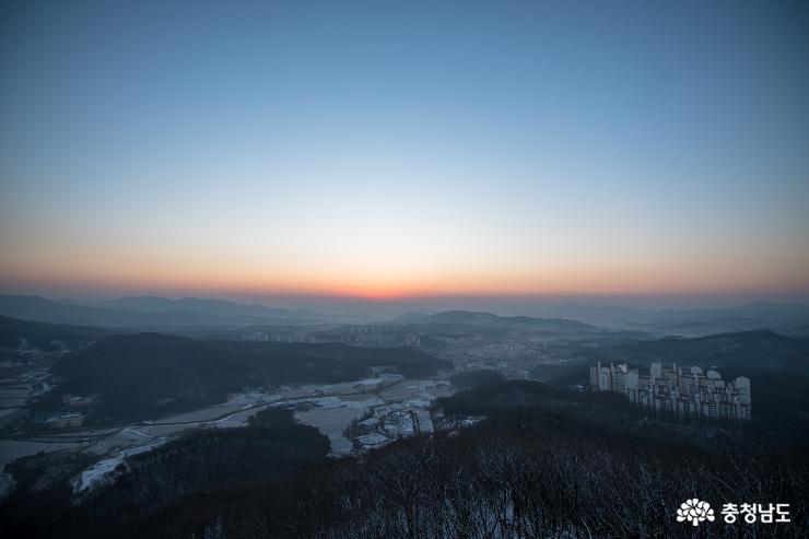 천안 취암산의 아침 사진