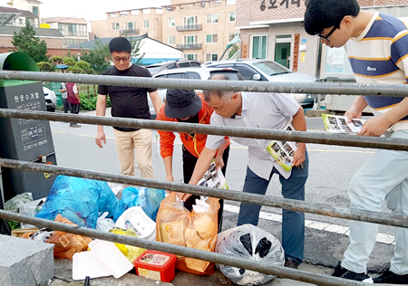 태안읍, 민·관 합동 쓰레기 불법 투기 단속