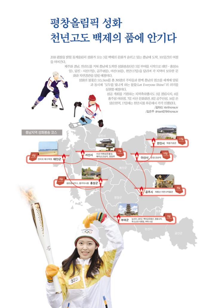 평창올림픽 성화 천년고도 백제의 품에 안기다 1