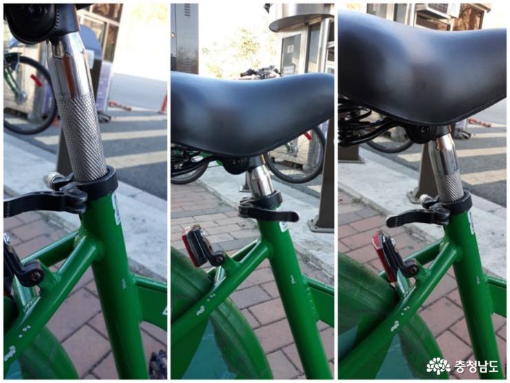 시민자전거 안장 높이 조절하는 방법