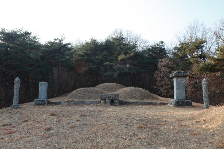 용서(龍西)  윤원거(尹元擧)의 묘소