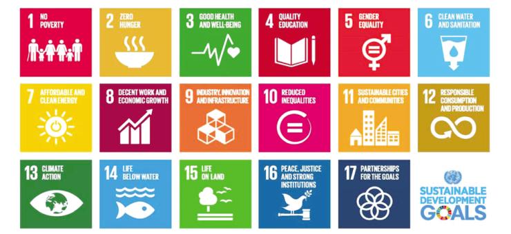 충남 지속가능발전계획은 총 17개 목표, 62개 실천 전략을 담고 있다. 그림은 지속가능발전 17개 목표를 표현한 아이콘.