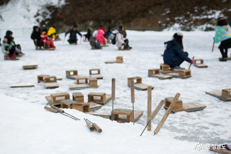 마을주민 스스로 만든 칠갑산얼음분수축제