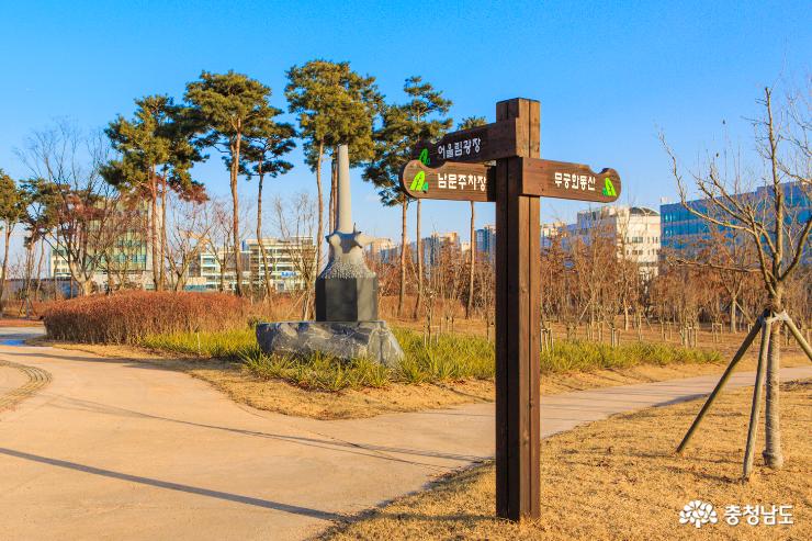 충남도청내 시민을 위한 행복 나눔의 숲 사진