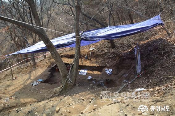 배방읍 중리 한국전쟁기 민간인학살 유해발굴 현장