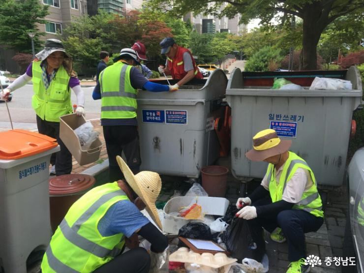 계룡시, 아파트 쓰레기 불법 투기에 ‘철퇴’