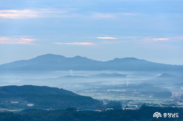 일출명소 취암산의 아침풍경 사진