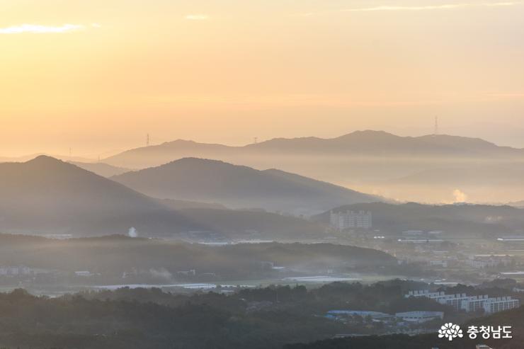 일출명소 취암산의 아침풍경 사진