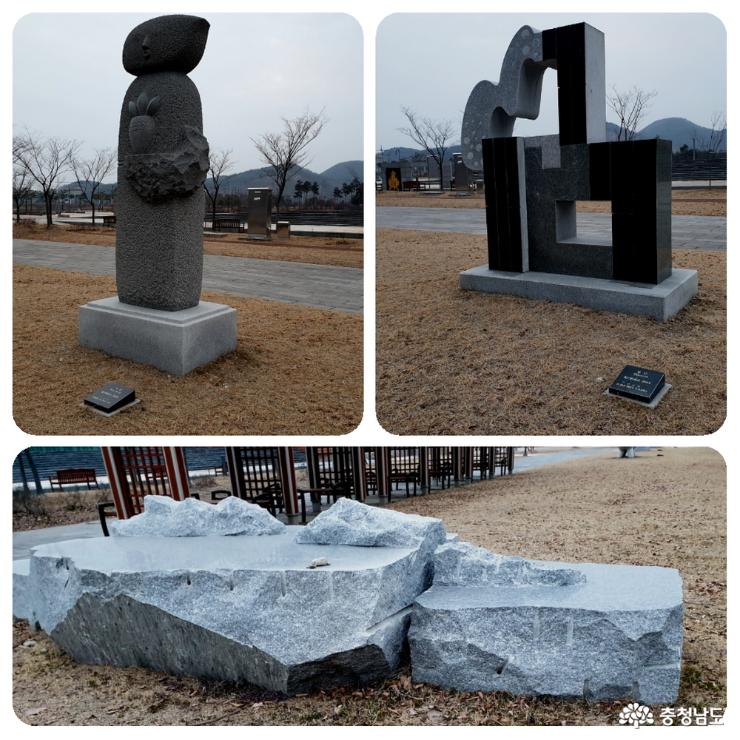 조각 작품들