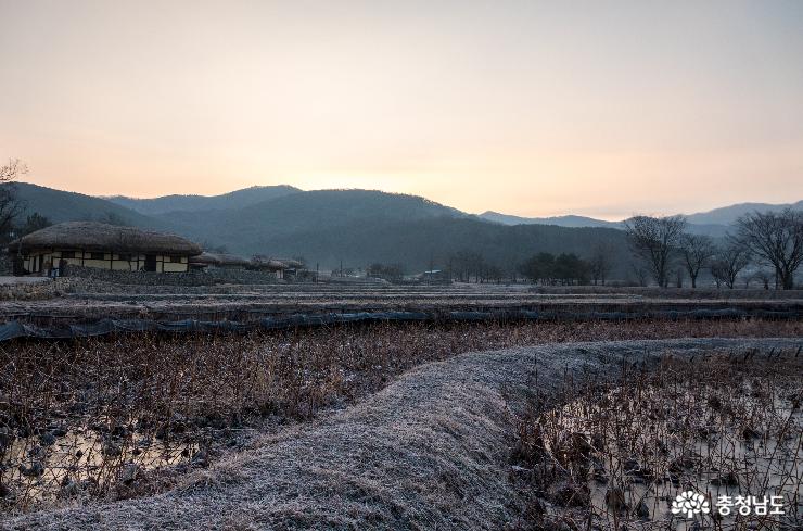 아산외암민속마을의겨울아침풍경 5