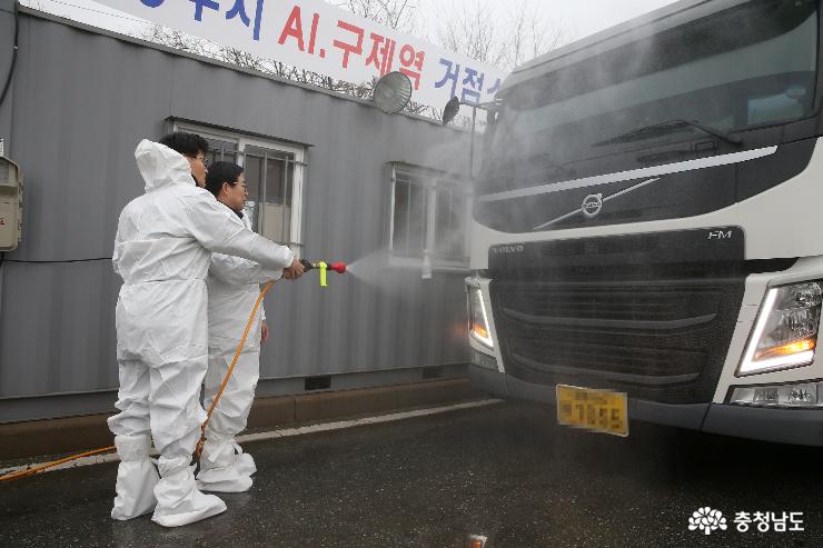 양승조 지사, 구제역 거점소독시설 방문 3