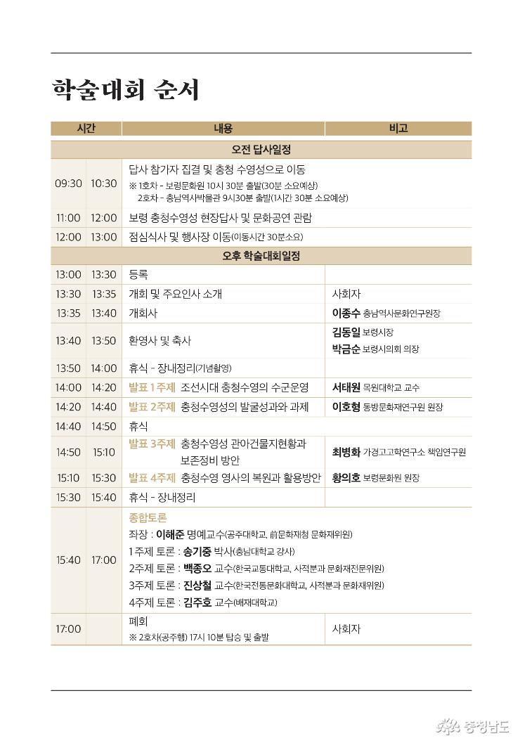 충청수영성원형가치보존정비를위한학술대회 4
