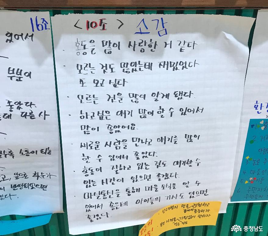 “우리가 살고 싶은 홍동은?” 6