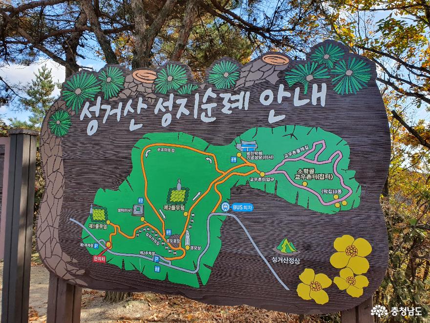 가을빛으로 곱게 물든 천안 성거산 성지둘레길을 걸으며 힐링해요! 5