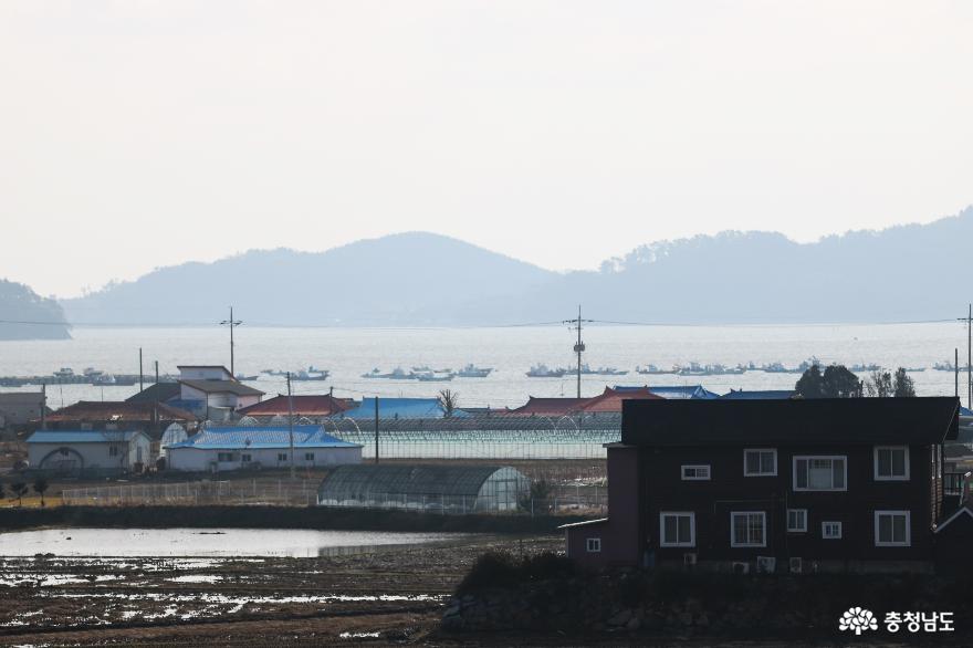 고남 패총박물관에서 마주한 바닷가 전경