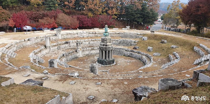 독립기념관 조선총독부 철거부재 전시공원 전경.