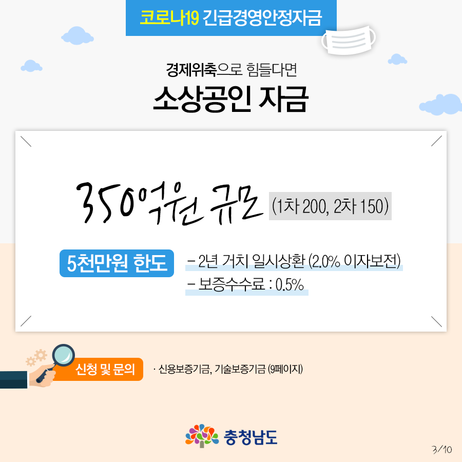 경제위축으로 힘들다면 소상공인 자금