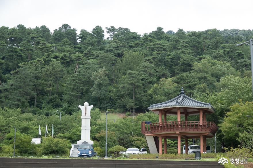 2019년 7월 29일 애향공원 표지석 풍경