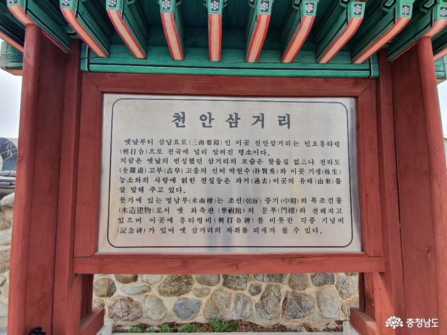 버들나무가 많은 천안 제1경 삼거리공원