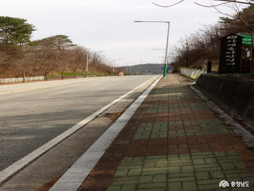 솔바람길 들머리 왕대산 입구
