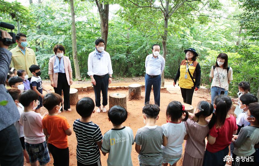 맹정호 서산시장, 부춘산 황톳길 조성사업 현장 방문 2