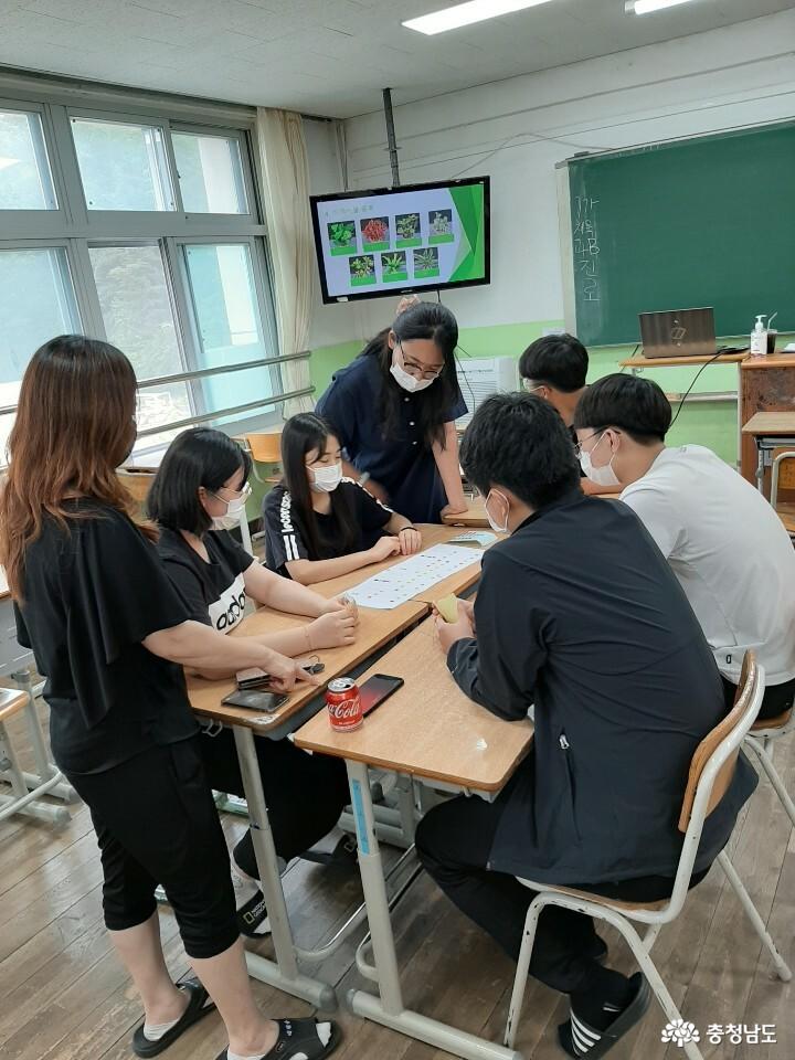 당진중학교에 식물공기청정기 바이오월이 설치되었어요 사진