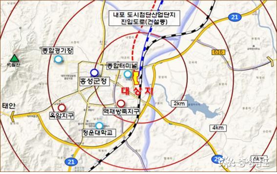 홍성군, 역세권 도시개발사업 환지계획 공람시행