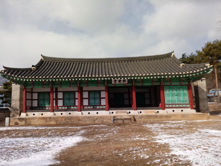 조선시대 모습으로 복원 된 목애당 모습