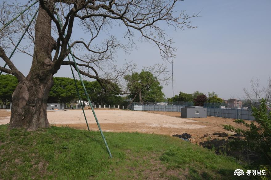 객사가 복원될 곳은 면천초등학교가 있던 자리다.현재 텅 비어있지만 객사가 복원되면 어떤 모습일지 기대된다.