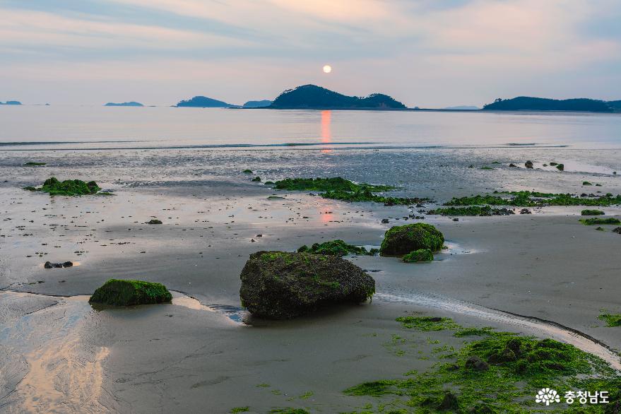 서해 일몰의 숨겨진 명소‘삼봉 해변’ 사진