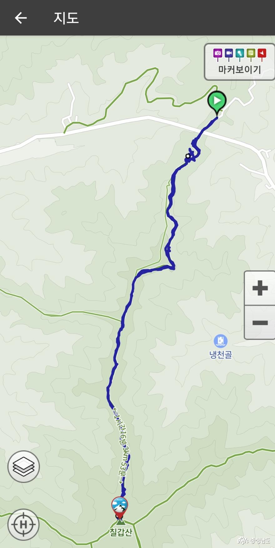 울창한숲길따라산책하며걸을수있는칠갑산산장로 34