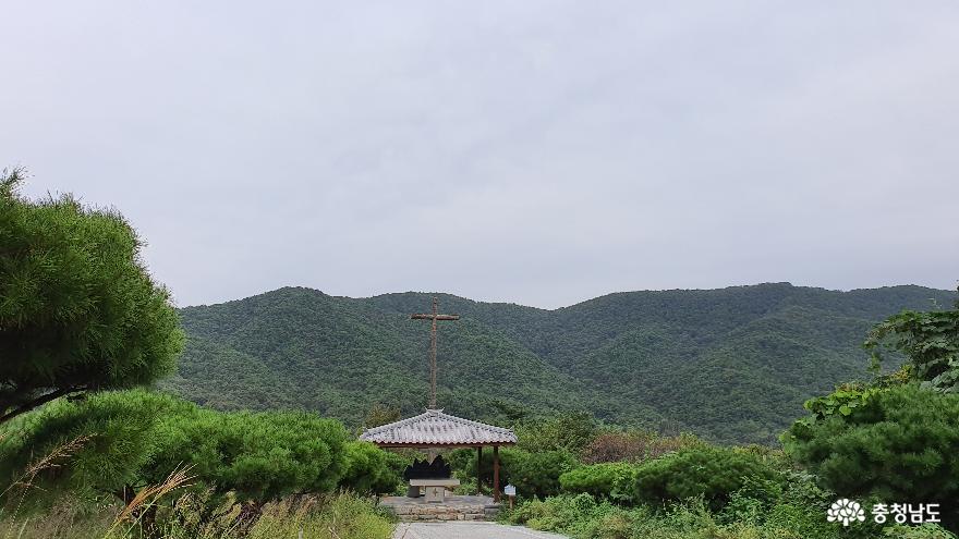 부여의 성지 순례 코스인 지석리, 삽티 성지와 금사리 성당 사진