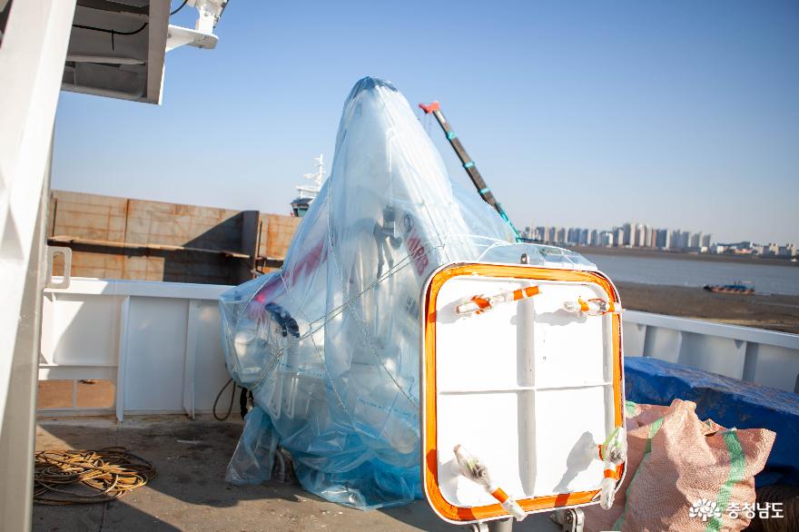 보령 귀어학교와 서천 해양 쓰레기 전용 운반선 현장 방문 사진