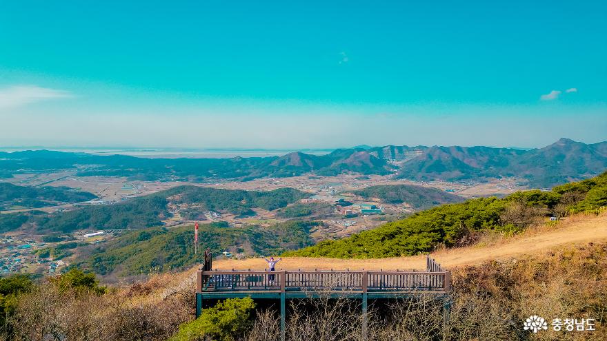 홍성의 전경을 볼 수 있는 백월산 사진