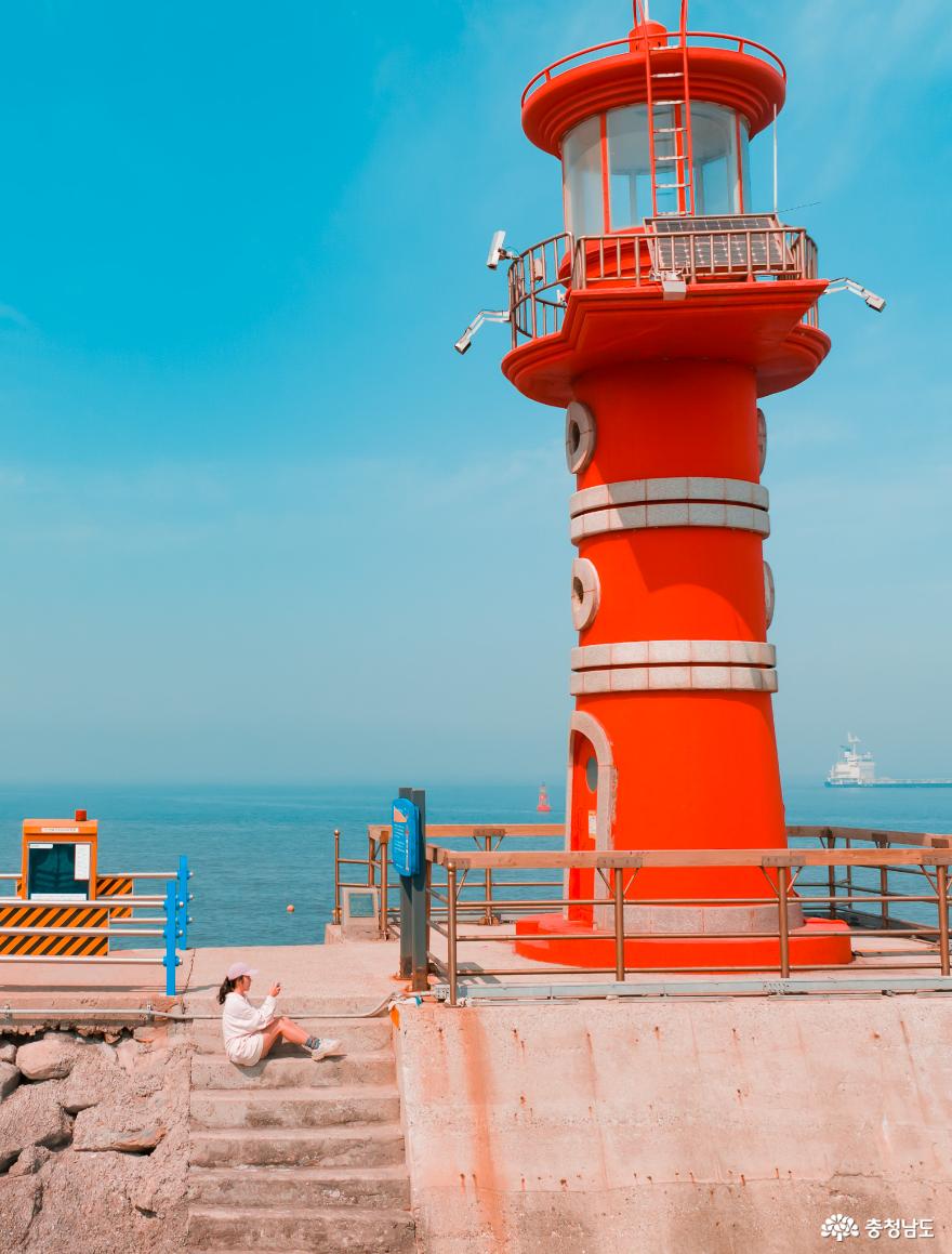 당진 포구 여행 - 빨간등대 안섬포구와 바다위를 걷는 한진포구 사진
