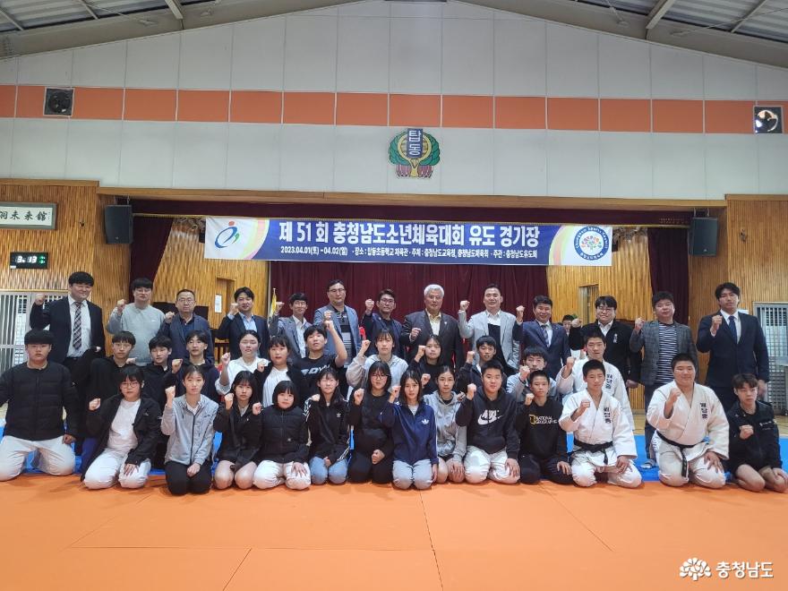지난 4월 열린 제51회 충청남도소년체육대회에 참가한 당진시 유도선수들의 모습.