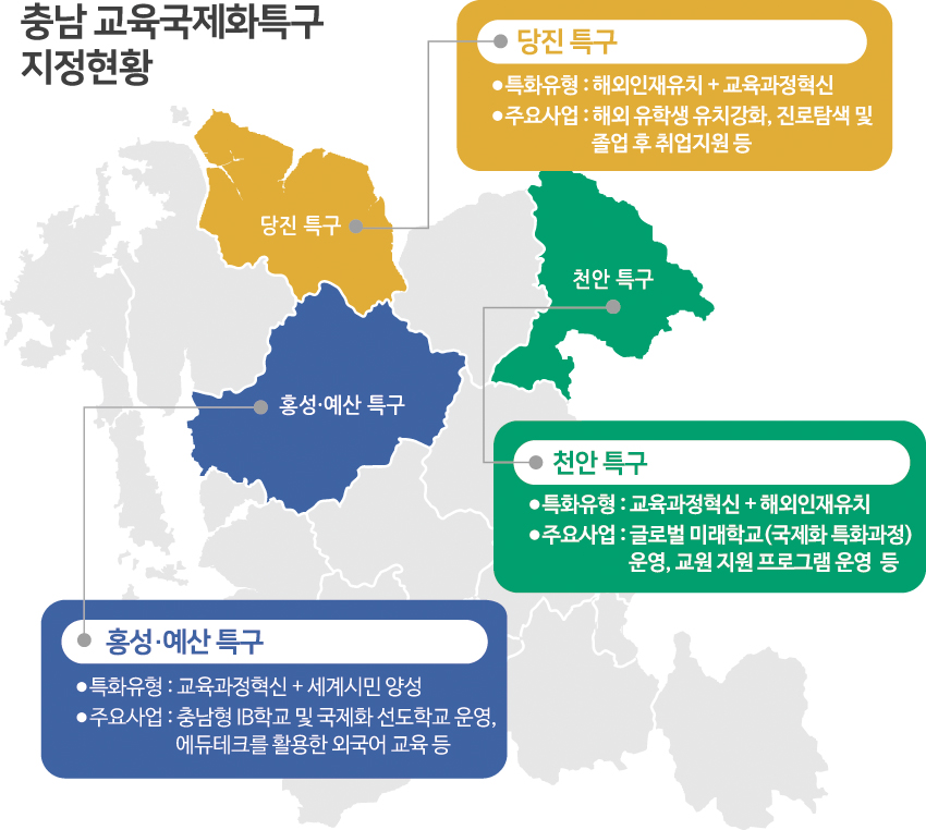 충남 교육국제화특구 3곳 지정